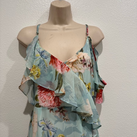 Yumi Kim Revolve Heart's Desire Tiered Ruffle Maxi Dress Size S - Picture 7 of 14